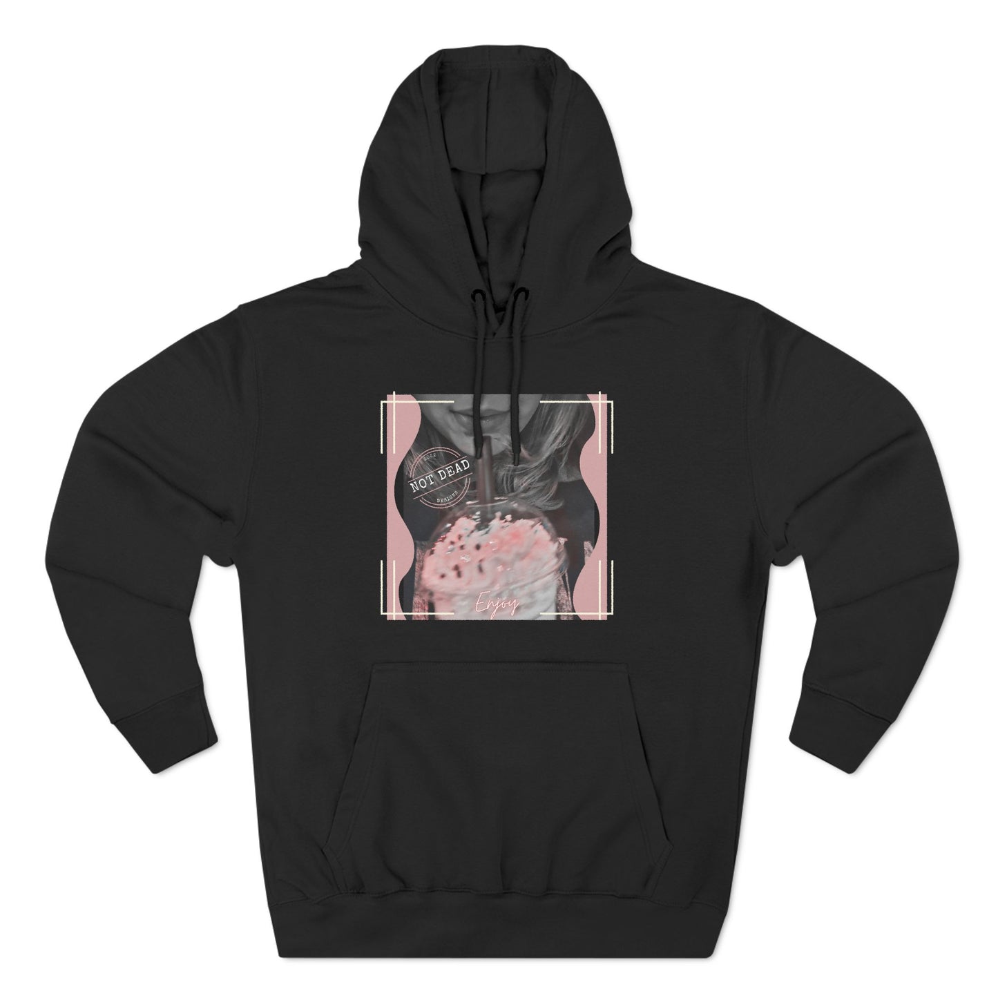 Shake up and Enjoy -Three-Panel Fleece Hoodie