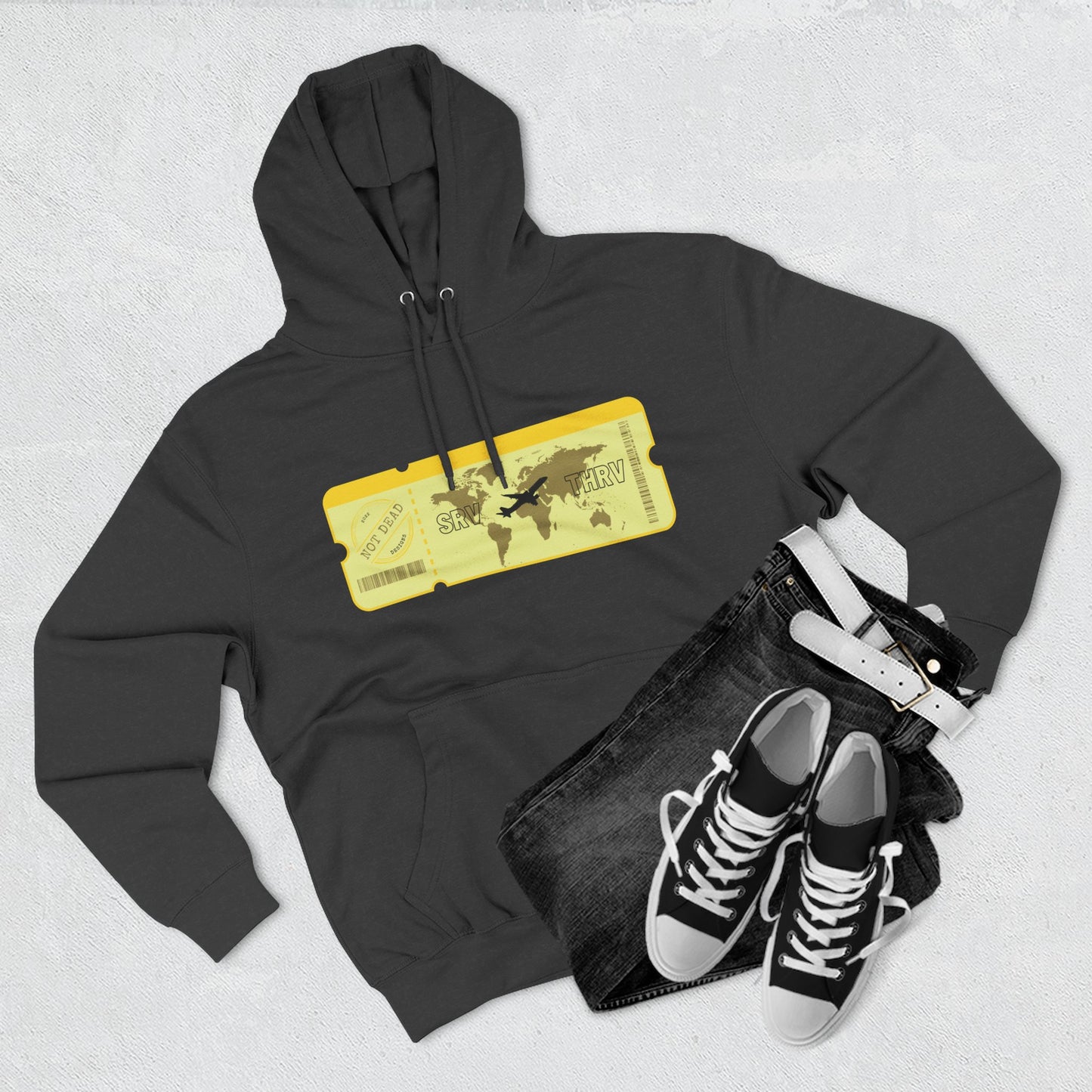 Thrive - Three-Panel Fleece Hoodie