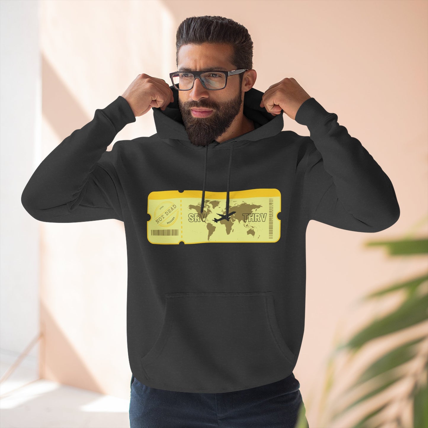 Thrive - Three-Panel Fleece Hoodie