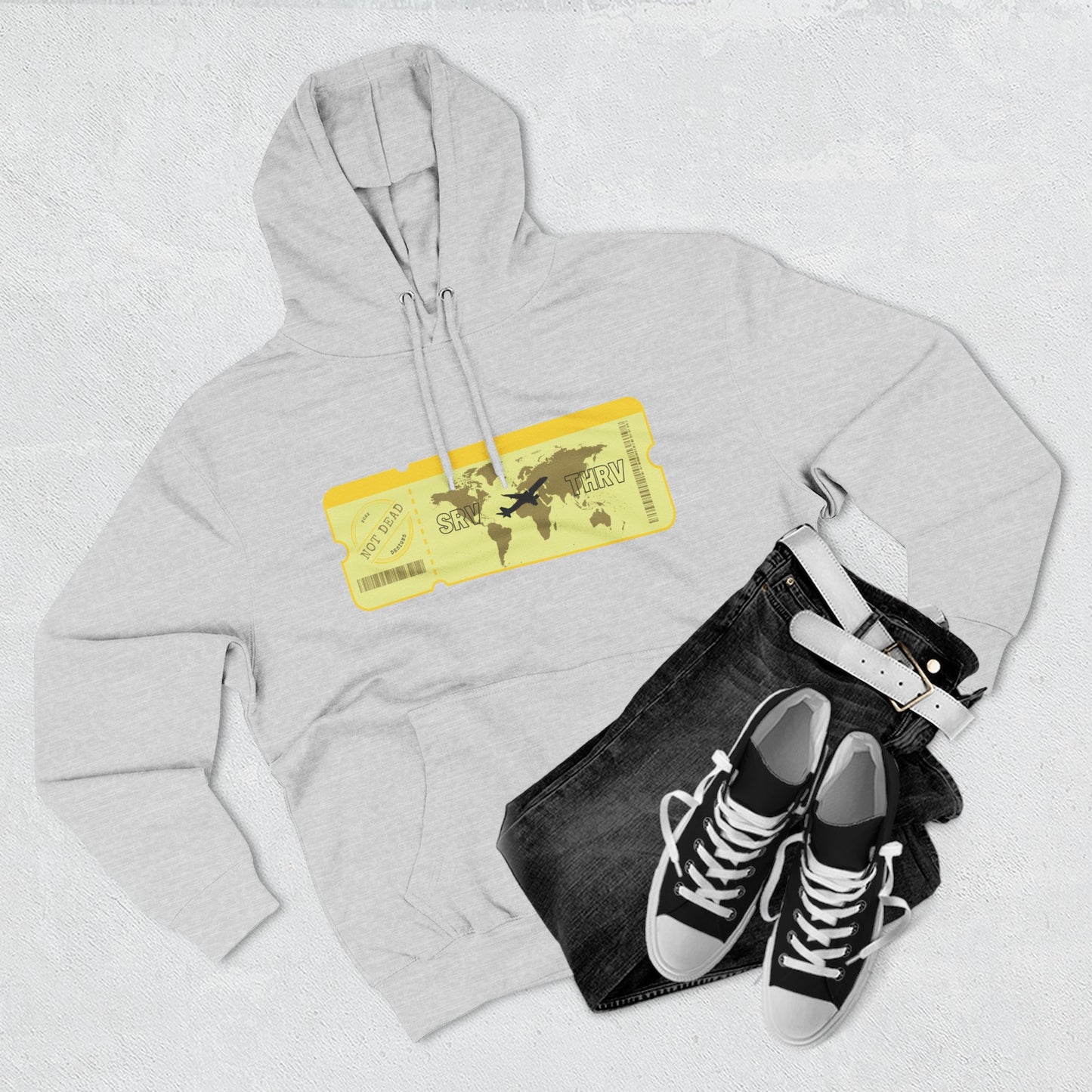 Thrive - Three-Panel Fleece Hoodie