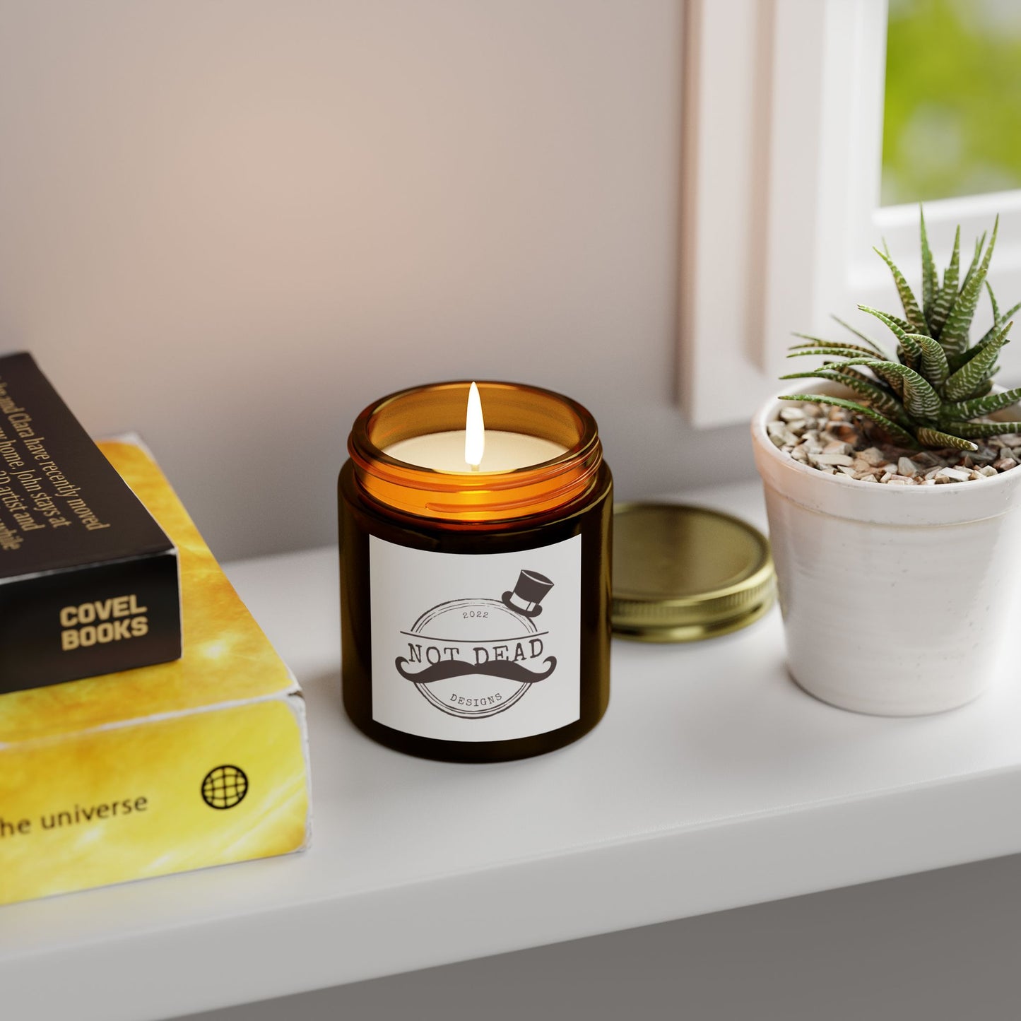 Candle- Coconut Apricot Wax Scented - Dapper, Not Dead!
