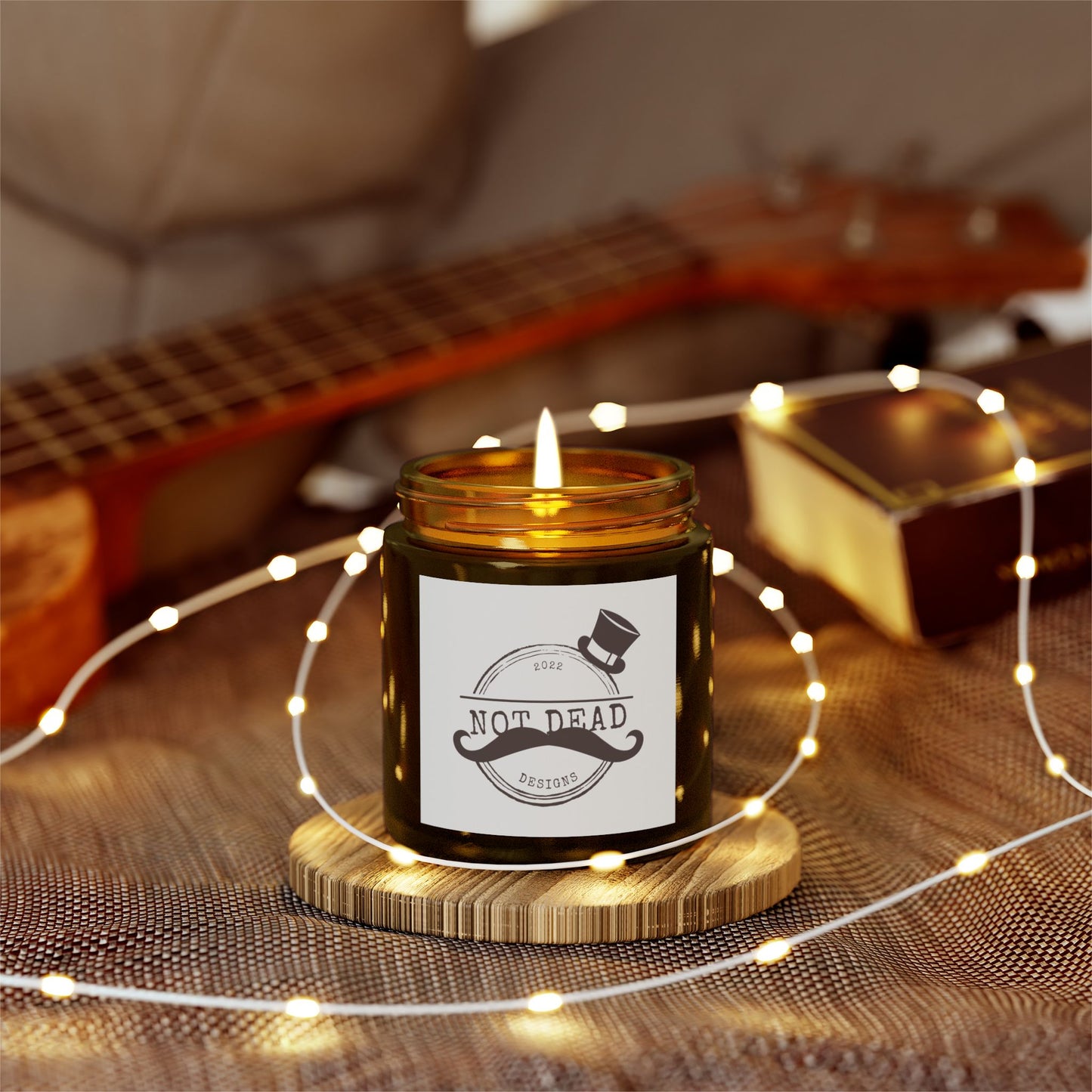 Candle- Coconut Apricot Wax Scented - Dapper, Not Dead!