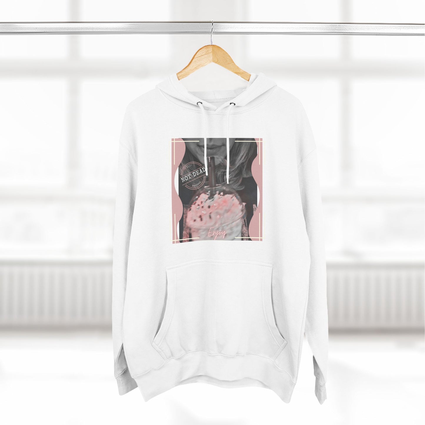 Shake up and Enjoy -Three-Panel Fleece Hoodie