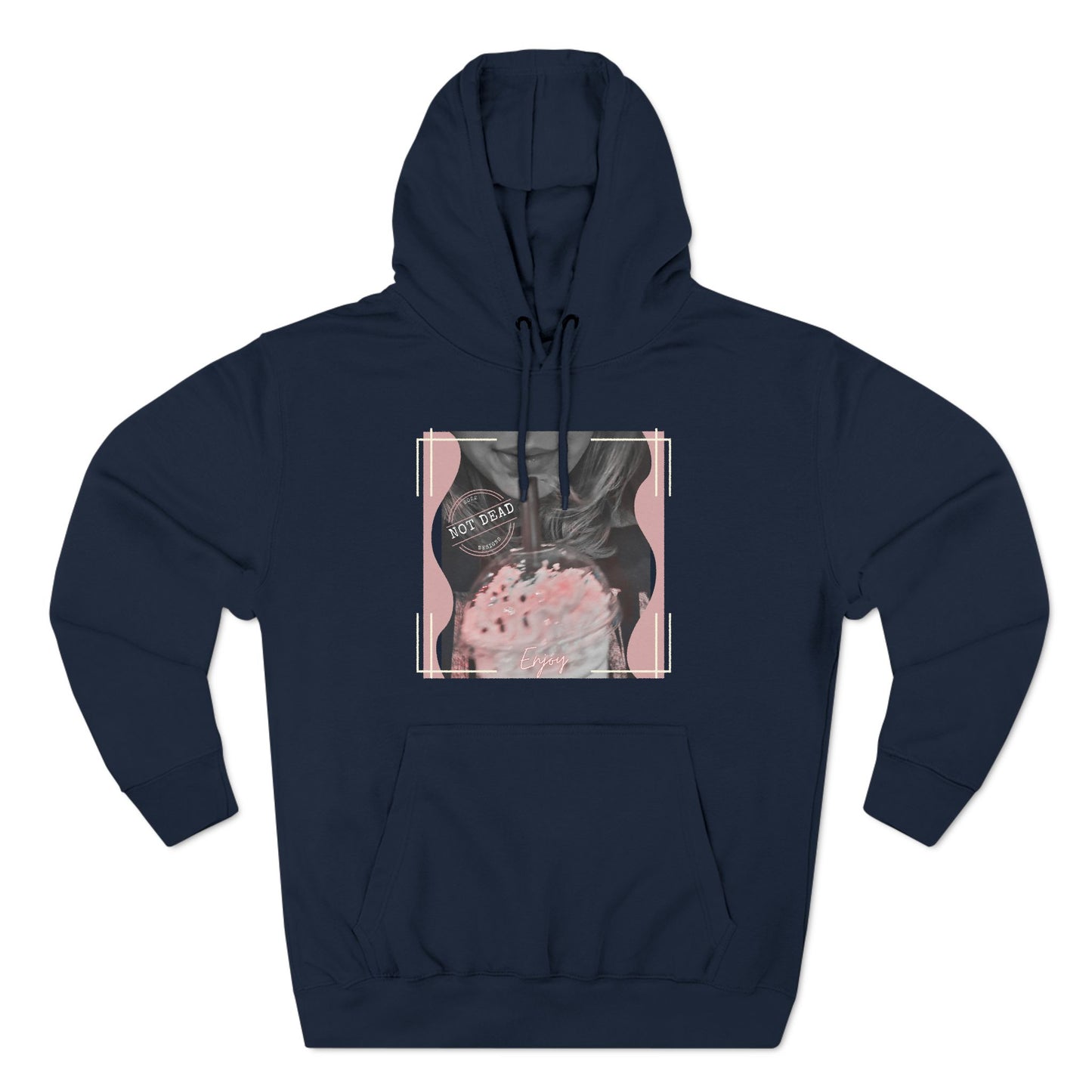 Shake up and Enjoy -Three-Panel Fleece Hoodie