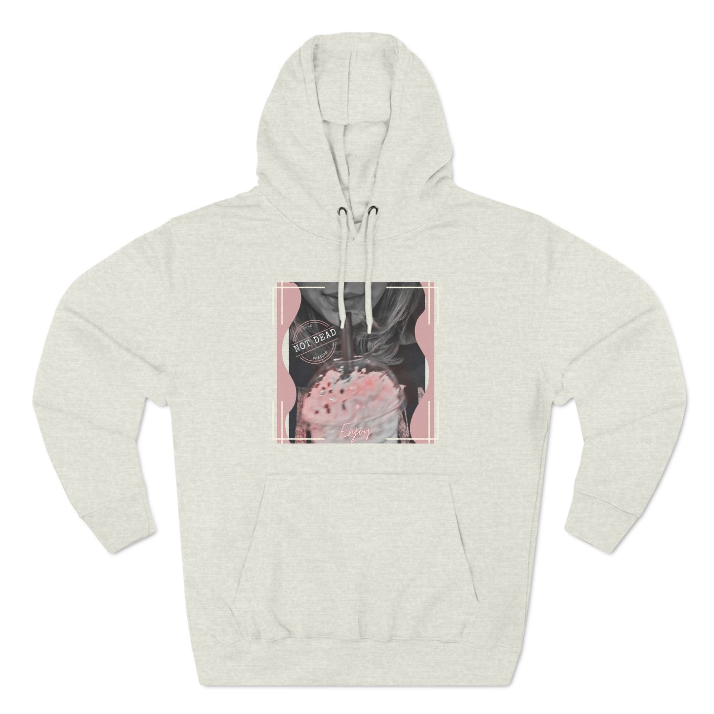 Shake up and Enjoy -Three-Panel Fleece Hoodie