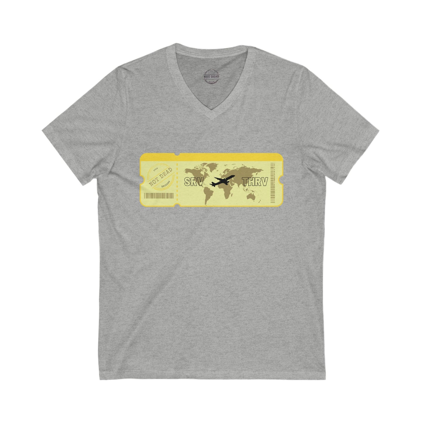 Thrive- Travel Adventure V-Neck Tee