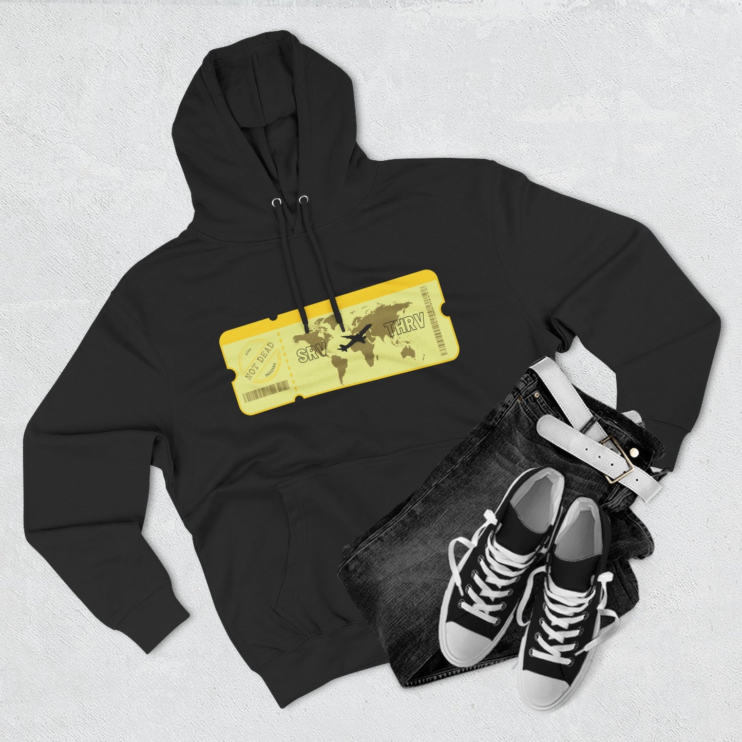 Thrive - Three-Panel Fleece Hoodie
