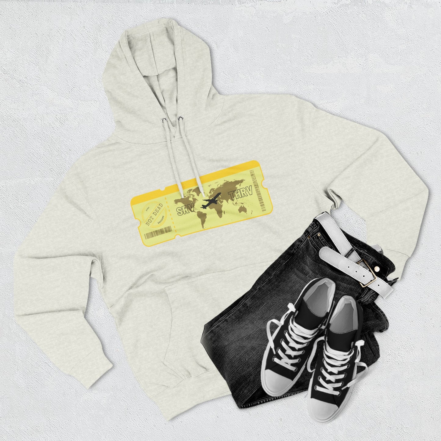 Thrive - Three-Panel Fleece Hoodie