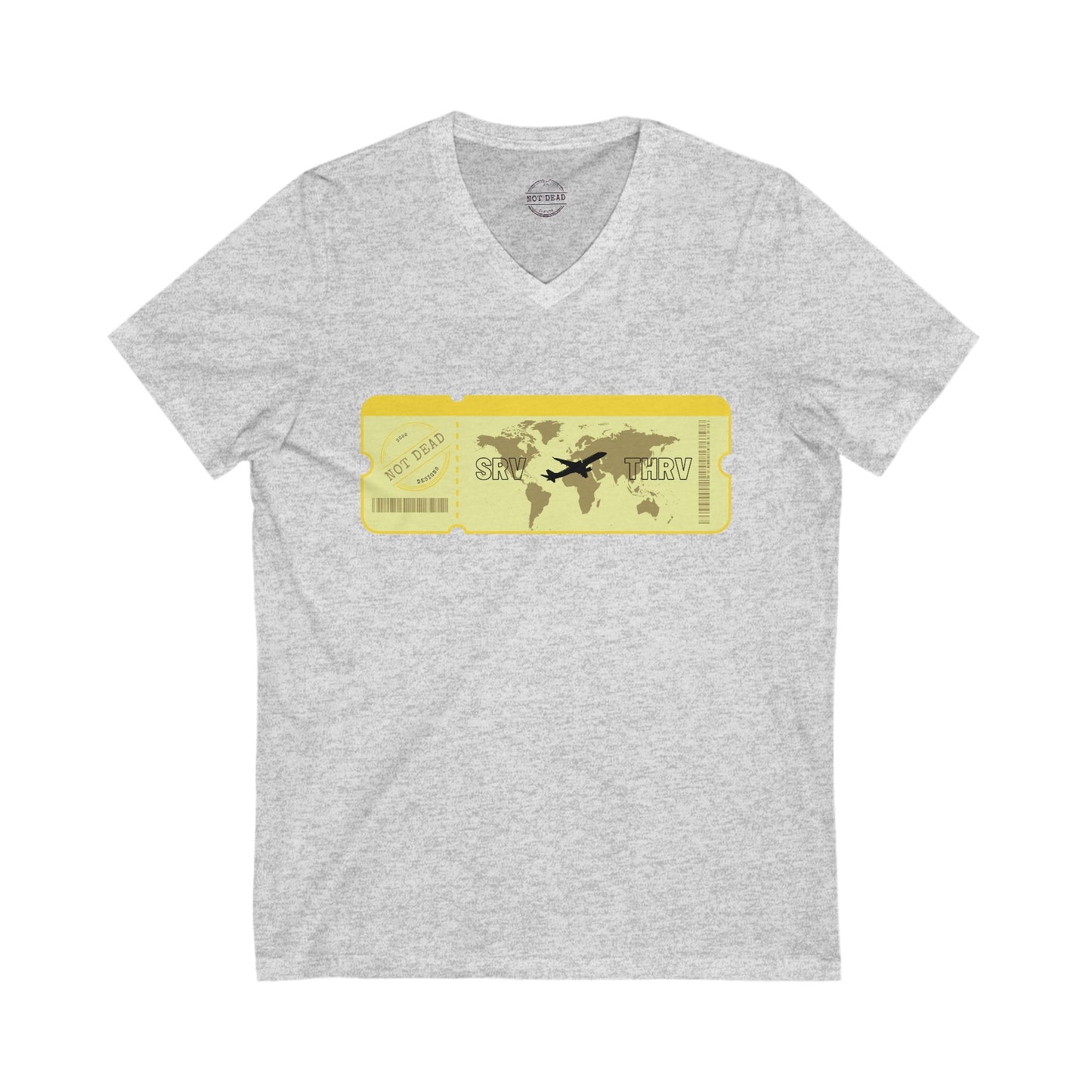 Thrive- Travel Adventure V-Neck Tee