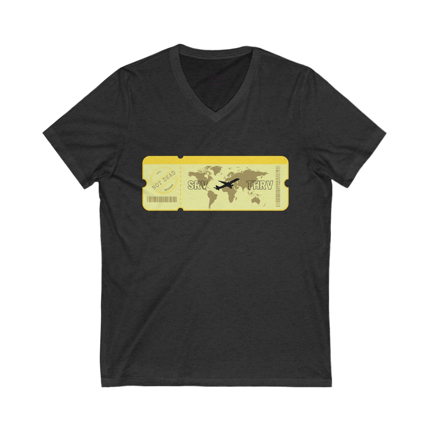 Thrive- Travel Adventure V-Neck Tee