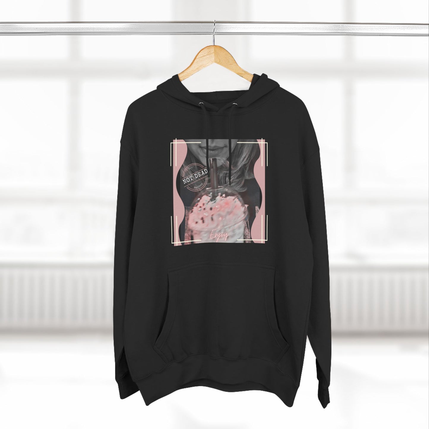 Shake up and Enjoy -Three-Panel Fleece Hoodie