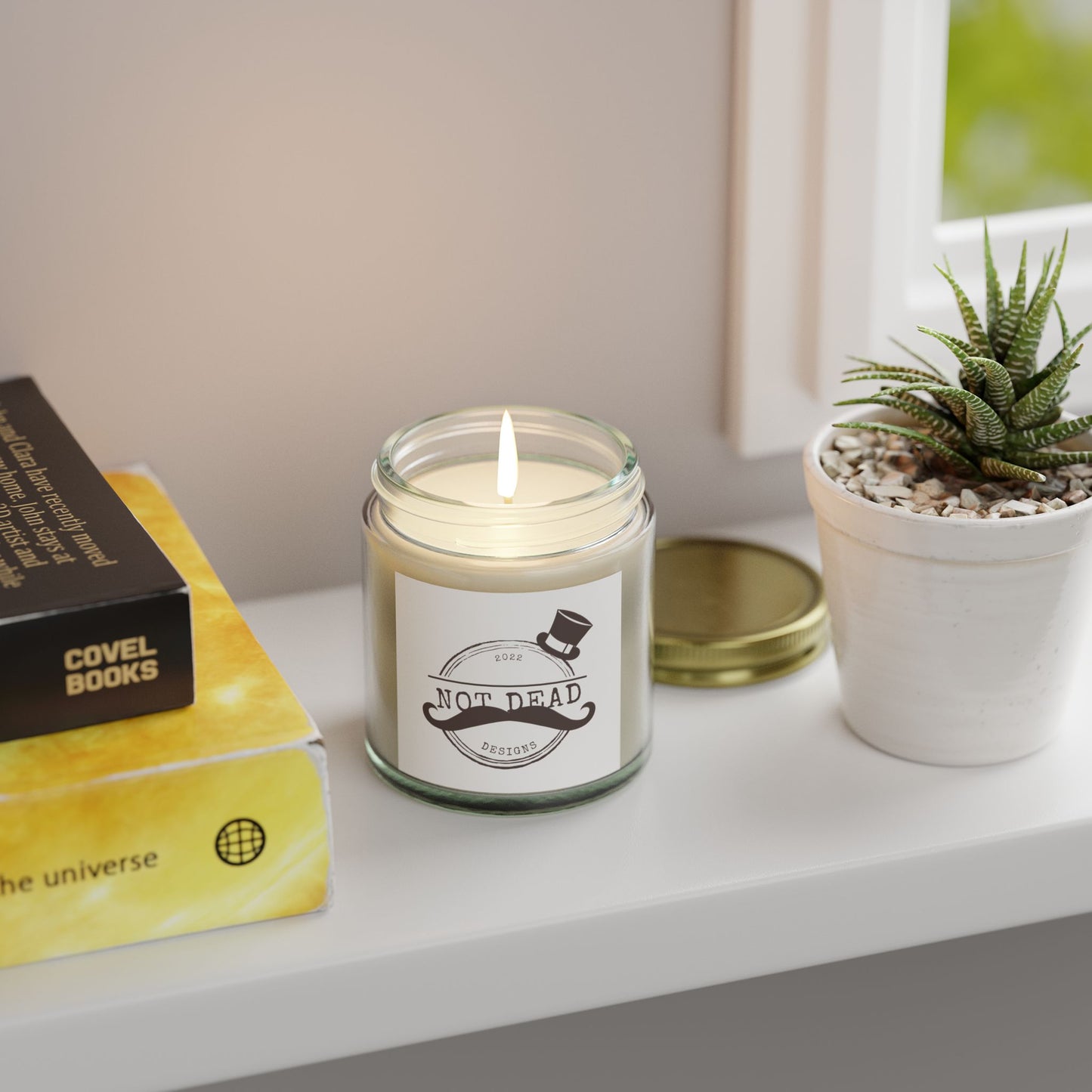 Candle- Coconut Apricot Wax Scented - Dapper, Not Dead!