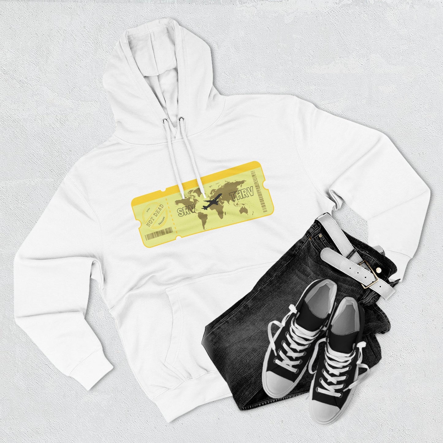 Thrive - Three-Panel Fleece Hoodie