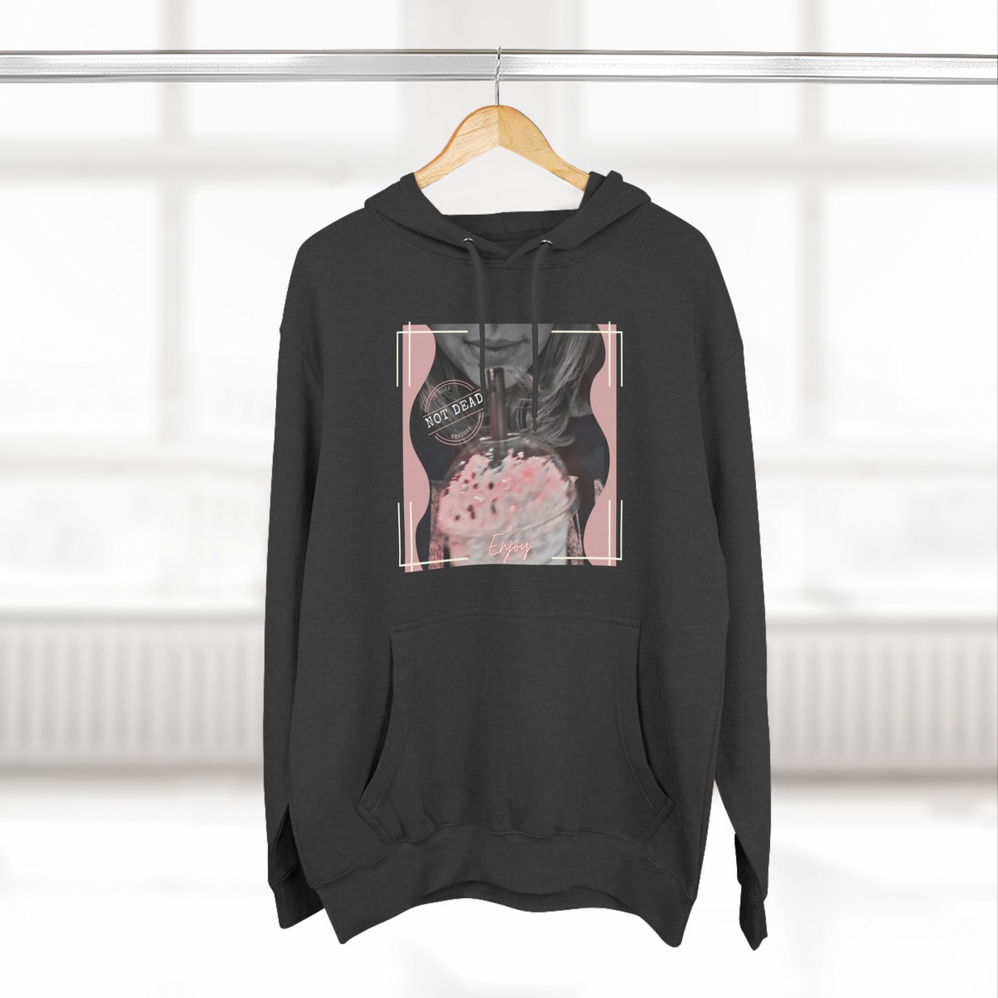 Shake up and Enjoy -Three-Panel Fleece Hoodie