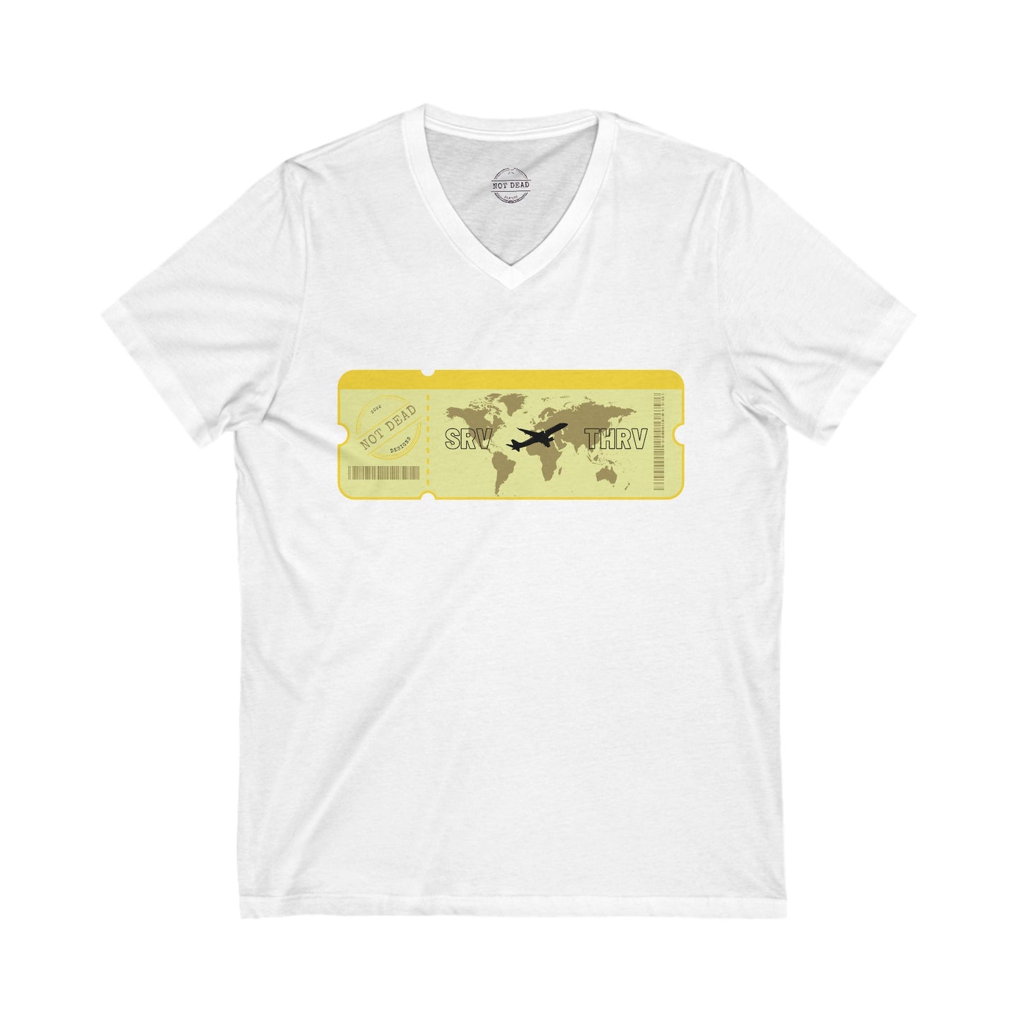Thrive- Travel Adventure V-Neck Tee