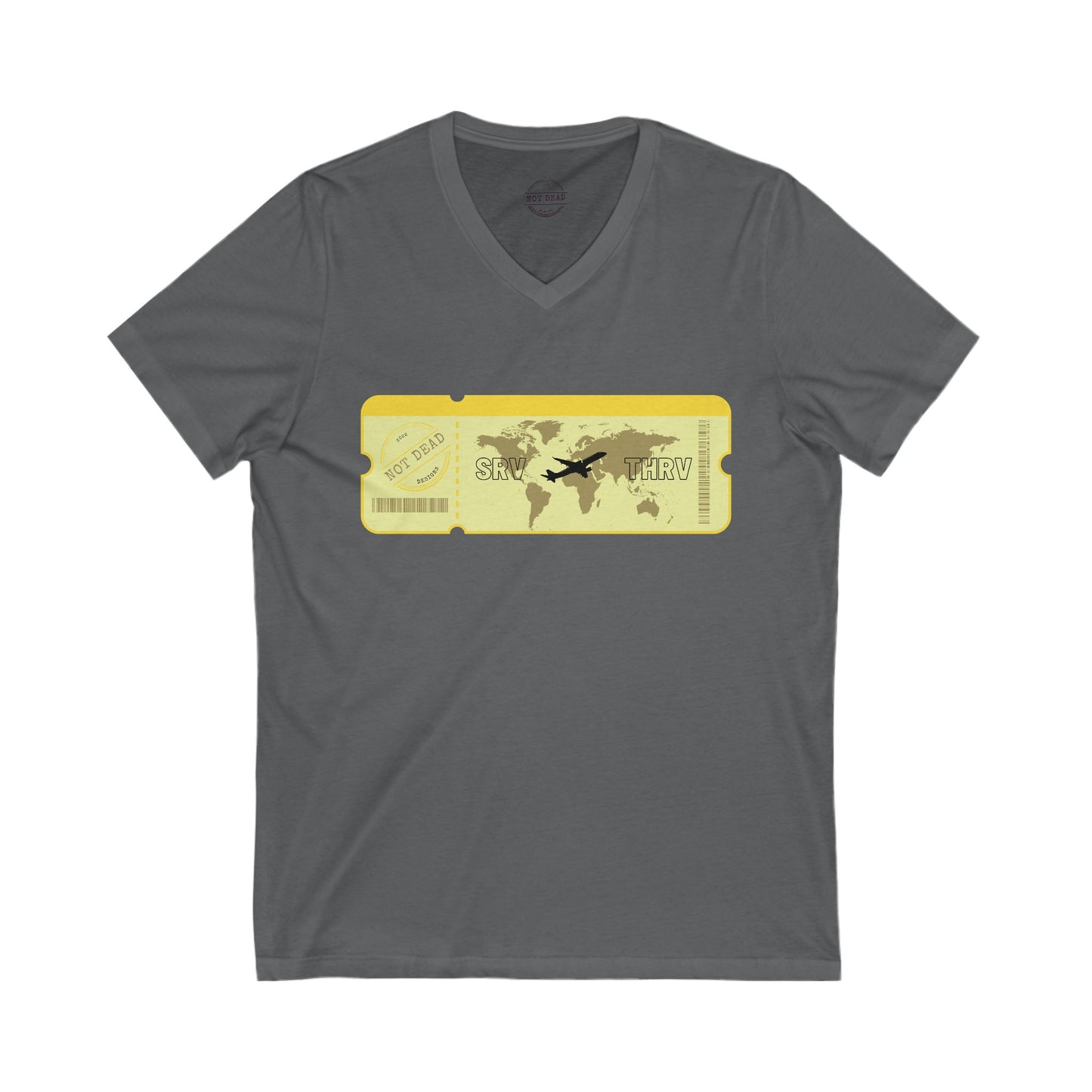 Thrive- Travel Adventure V-Neck Tee
