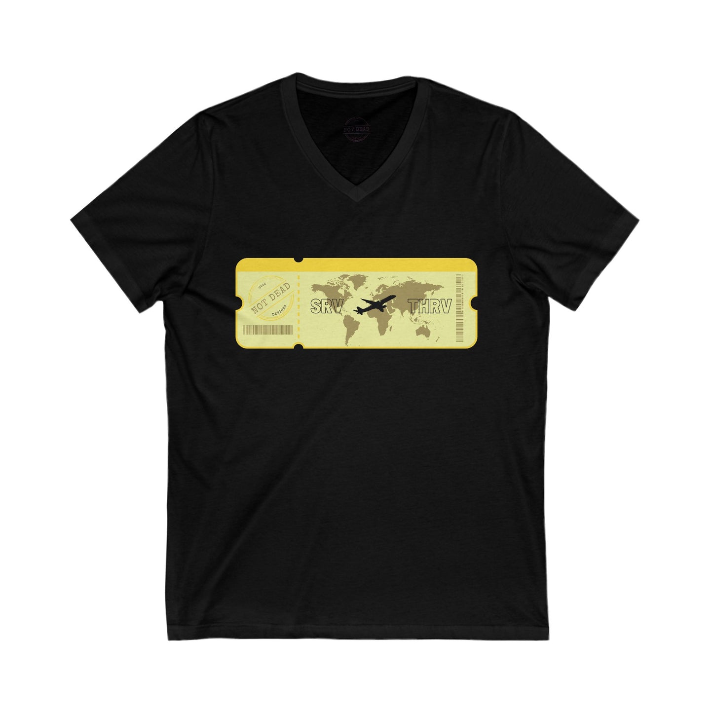 Thrive- Travel Adventure V-Neck Tee
