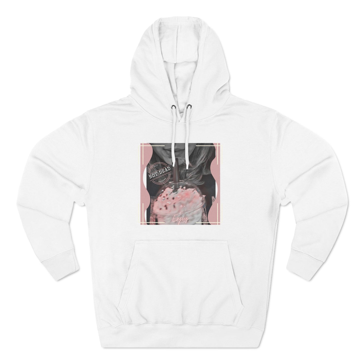 Shake up and Enjoy -Three-Panel Fleece Hoodie