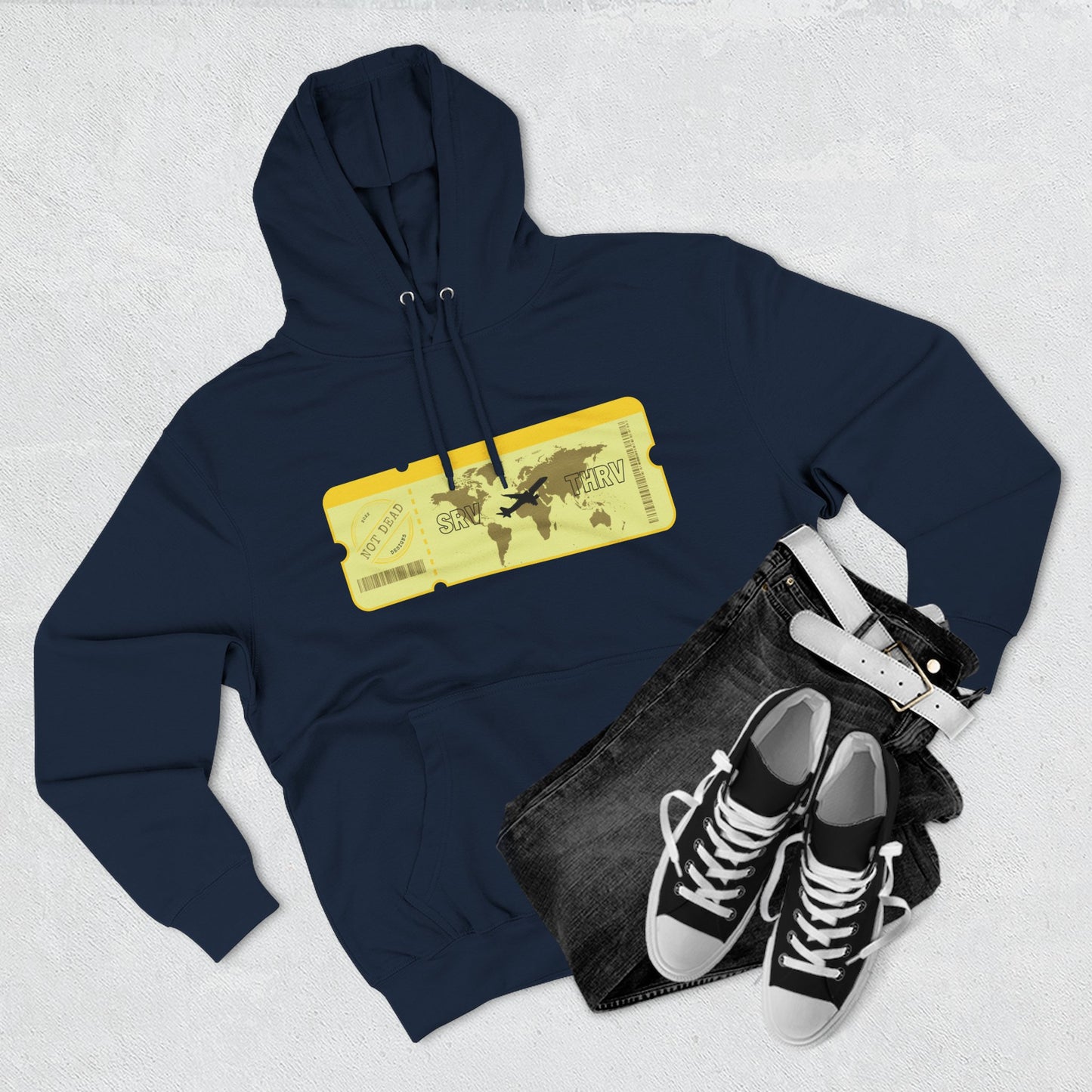 Thrive - Three-Panel Fleece Hoodie
